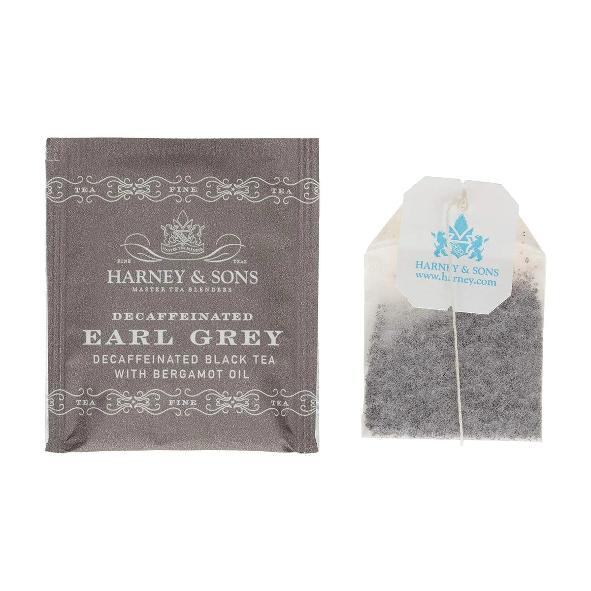 Harney & Sons Decaffeinated Earl Grey Tea bags,Black Tea with Bergamot,50 Count (Pack of 2)