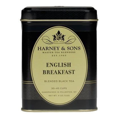 Harney & Sons English Breakfast Loose Leaf Black Tea Tin, 4 oz