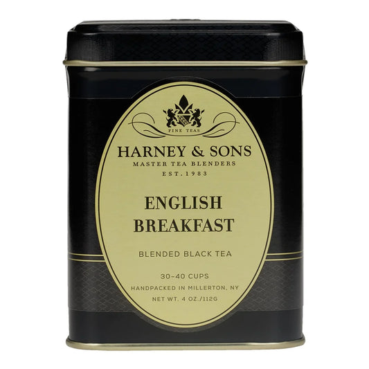 Harney & Sons English Breakfast Loose Leaf Black Tea Tin, 4 oz