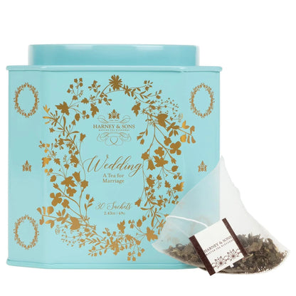 Harney & Sons Wedding Tea, White Tea Blend, 30 Sachets in Tin