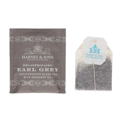 Harney & Sons Decaf Earl Grey Black Tea Bags, 50 Count