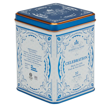 Harney & Sons Celebration Black Tea, 20 Sachets in Decorative Tin