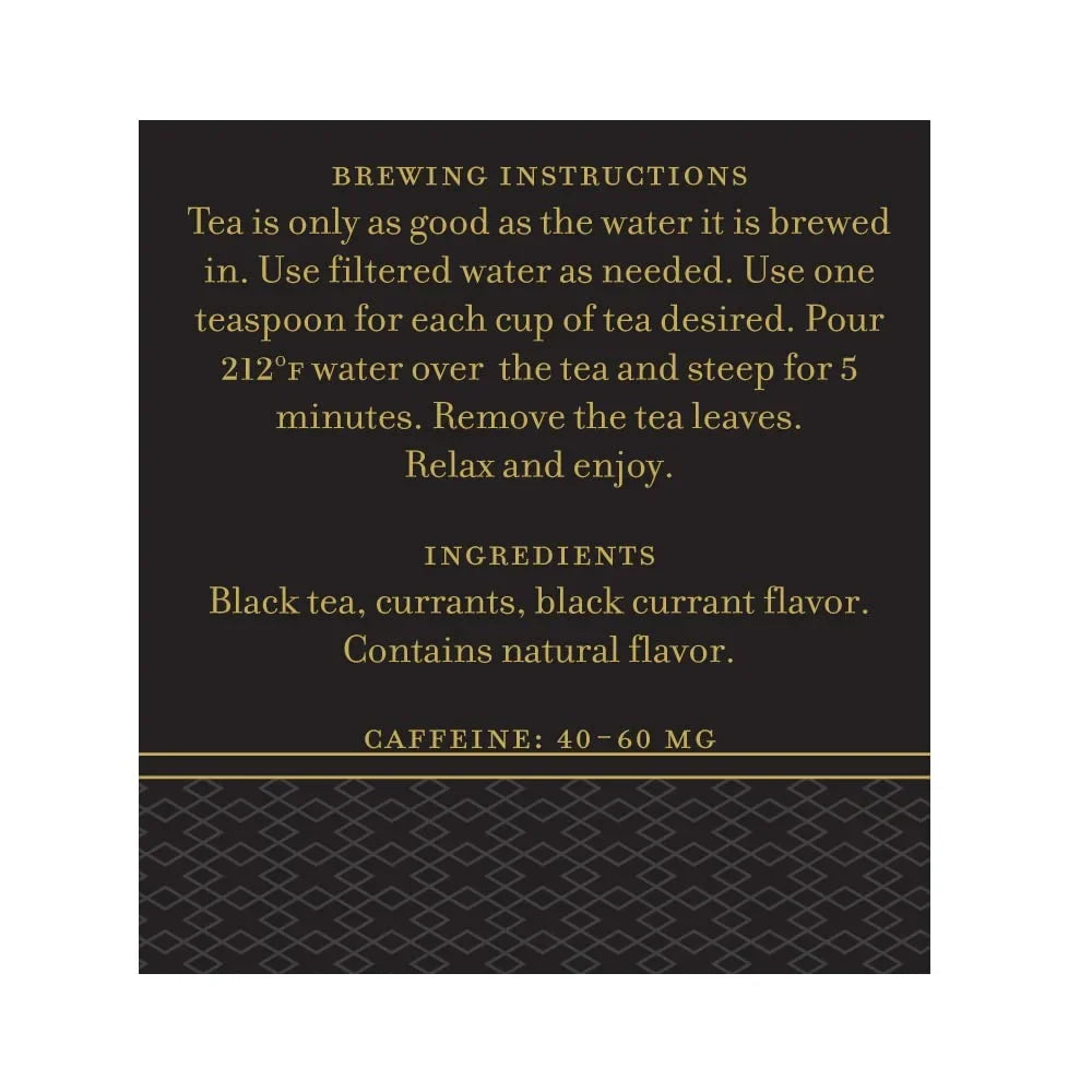 Harney & Sons Black Currant Loose Leaf Black Tea Tin, 4 oz