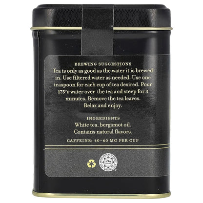 Harney & Sons Winter White Earl Grey Loose Leaf White Tea, 2 oz