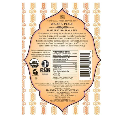 Harney & Sons Organic Peach Tea, 16-ounces (Pack of12)