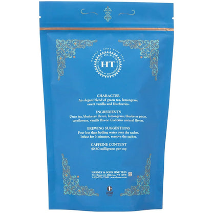 Harney & Sons Blueberry Green Tea Sachets, 25 Count