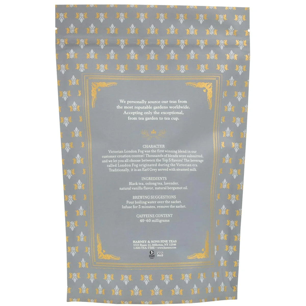 Harney & Sons Victorian London Fog Tea Sachets, 50 Count