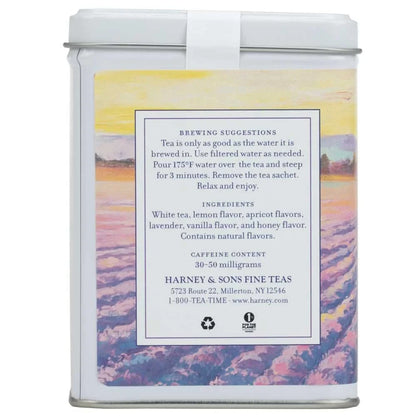 Harney & Sons Provence Tea, White Tea with Flavors of Apricot, Lemon and Lavender, (Pack of 2)