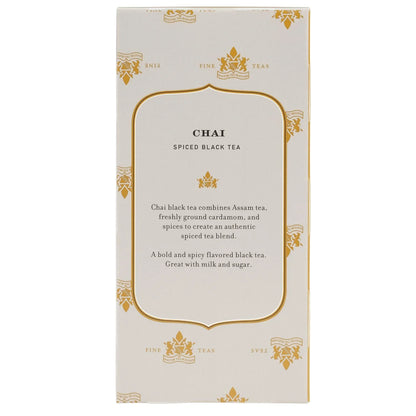 Harney & Sons Chai Black Tea Bags, 20 Count, Wrapped Tea Bags