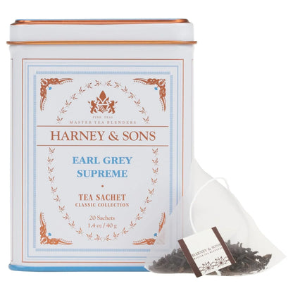 Harney & Sons Earl Grey Supreme, Black Tea, 20 Sachets