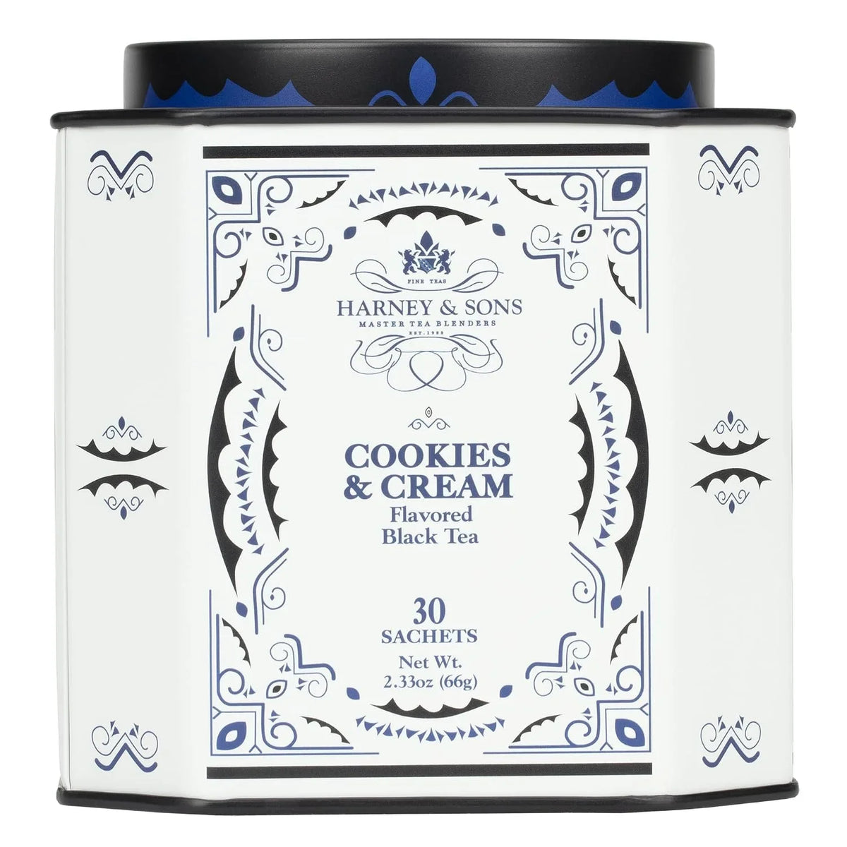 Harney & Sons Cookies & Cream Black Tea, 30 Sachets in Tin