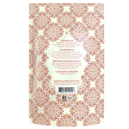 Harney & Sons Hot Apple Spice Black Tea, 50 Sachets