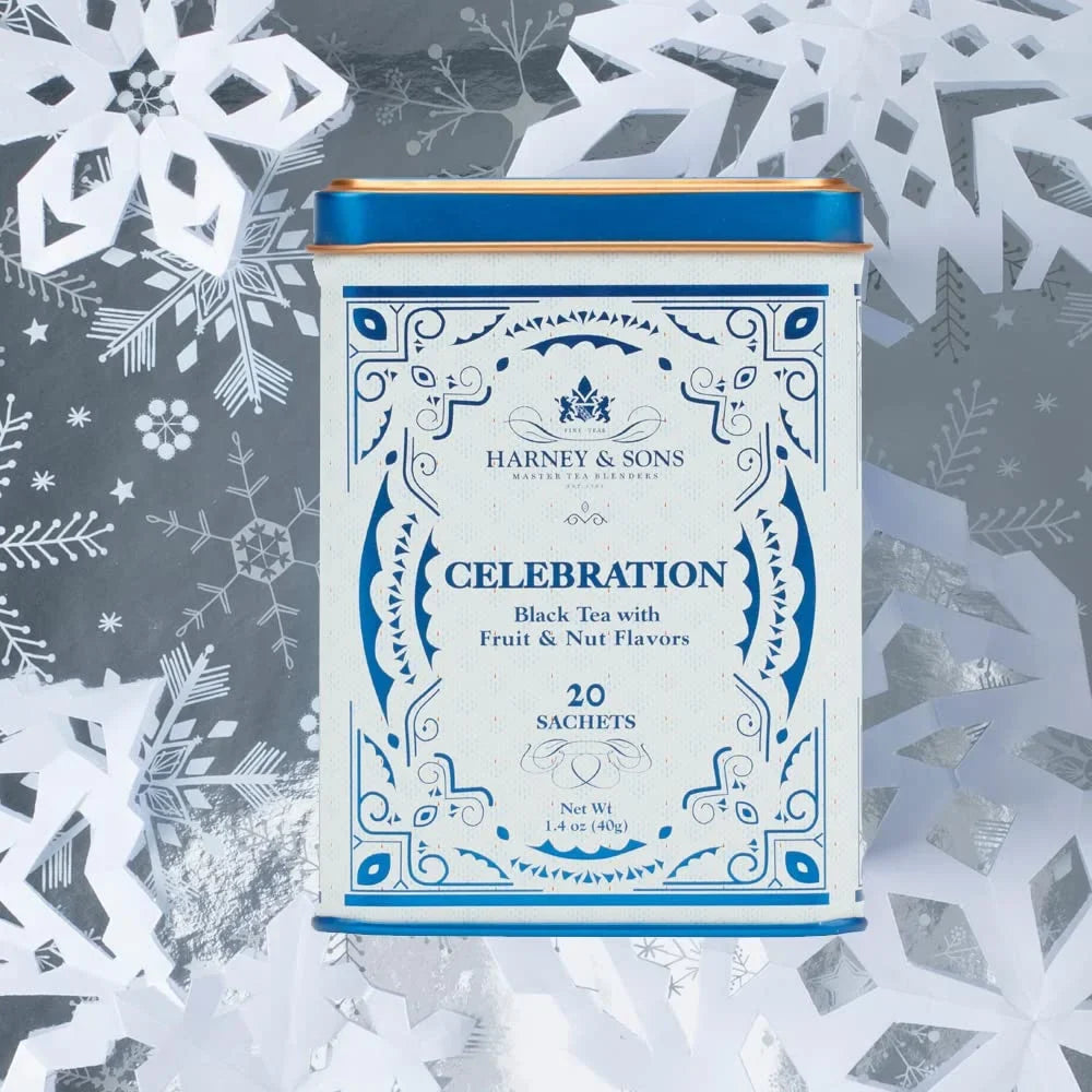 Harney & Sons Celebration Black Tea, 20 Sachets in Decorative Tin