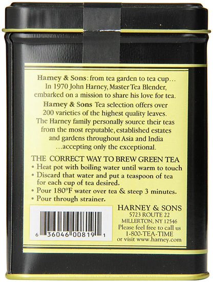 Harney & Sons Japanese Sencha Tea, Loose Leaf Green Tea Tin, 8 oz