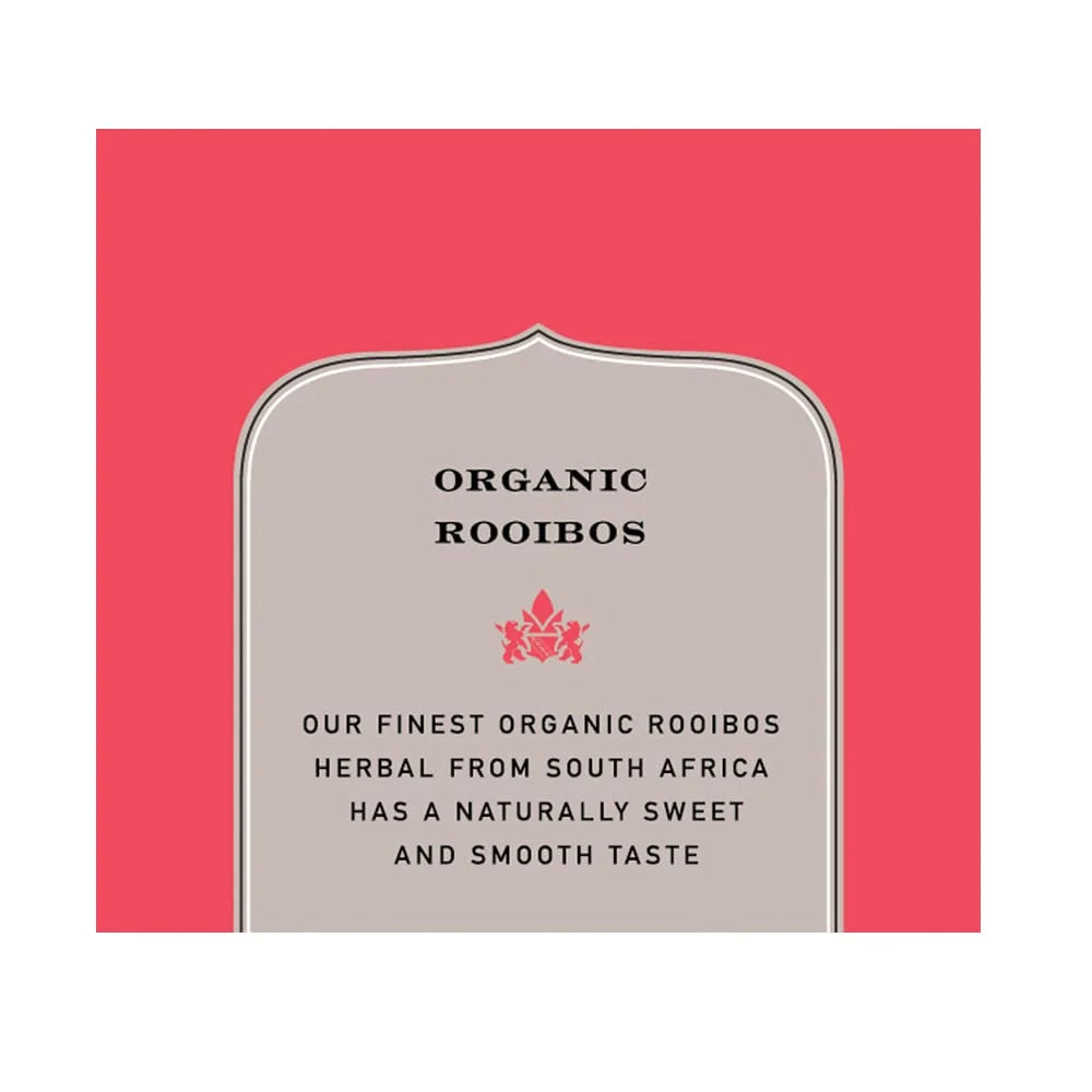 Harney & Sons Premium Tea, Organic Rooibos Herbal Tea, Individually Wrapped Tea Bags, 20/box