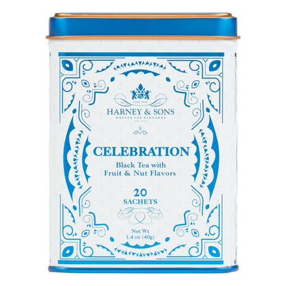 Harney & Sons Celebration Black Tea, 20 Sachets in Decorative Tin