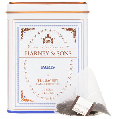 Harney & Sons Classic Paris Black Tea, 20 Sachets in Tin