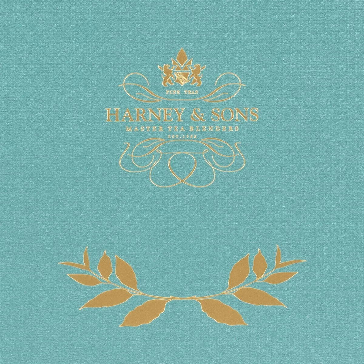 Harney & Sons Teal Tea Chest Gift, 32 Wrapped Sachets, 8 Flavors