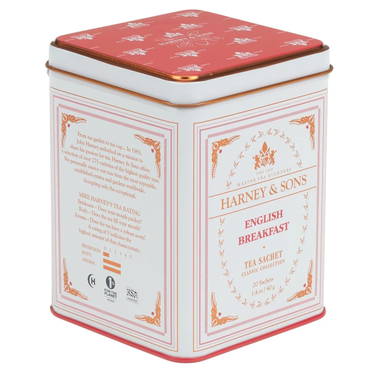 Harney & Sons Black Tea, English Breakfast, 20 Sachets
