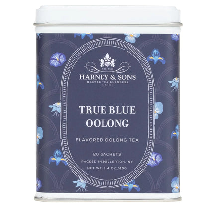 Harney & Sons True Blue Oolong Tea, 20 Sachets in Tin