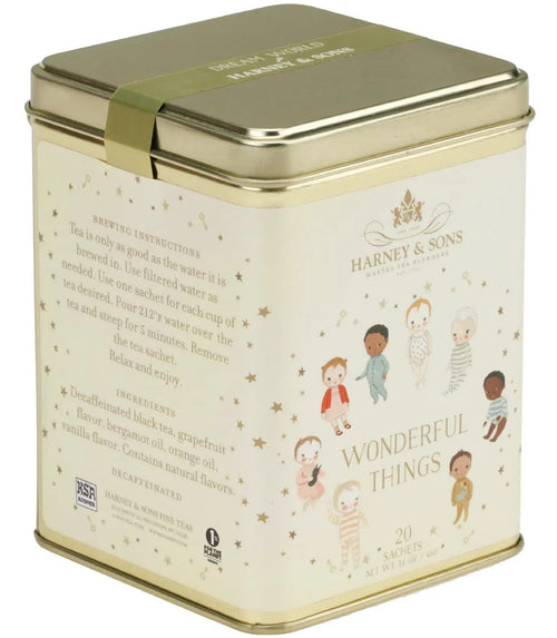 Harney & Sons Wonderful Things Blend, Mystery, 20 Sachets in Decorative Tin