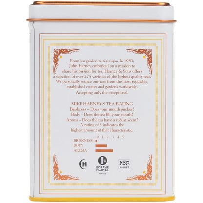 Harney & Sons Chamomile Herbal Tea, 20 Sachets, Caffeine Free Tin