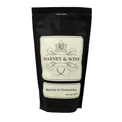 Harney & Sons Matcha Iri Genmaicha Green Tea Sachets, 50 Count