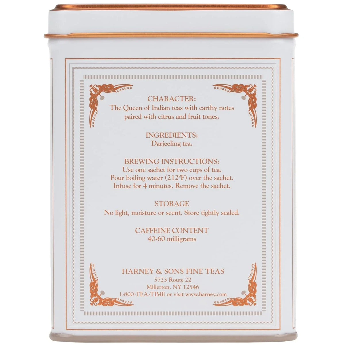 Harney & Sons Classic Darjeeling Black Tea, 20 Sachets in Tin