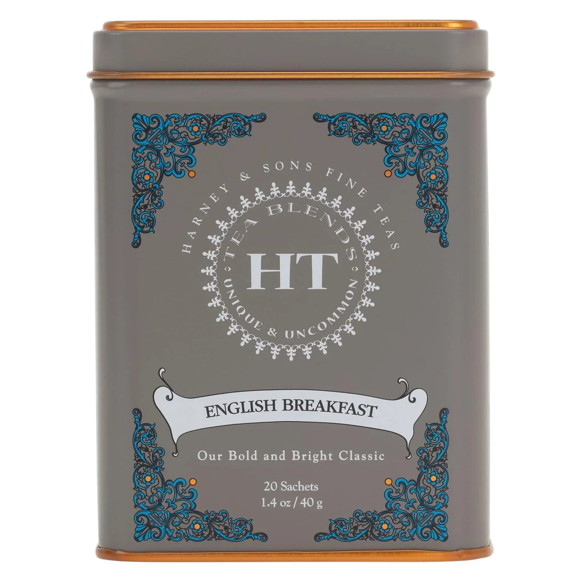 Harney & Sons HT English Breakfast Black Tea, 20 Sachets in Tin