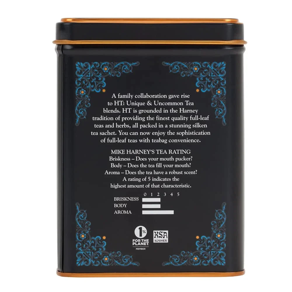 Harney & Sons HT Black Cask Bourbon Black Tea, 20 Sachets in Tin