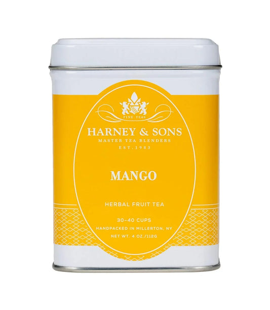 Harney & Sons Mango Fruit Herbal Tea Loose Leaf Tin, 4 oz