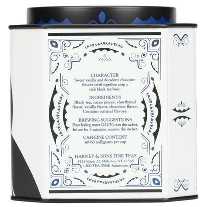 Harney & Sons Cookies & Cream Black Tea, 30 Sachets in Tin