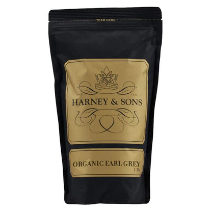 Harney & Sons Organic Earl Grey Loose Leaf Black Tea, 16 oz