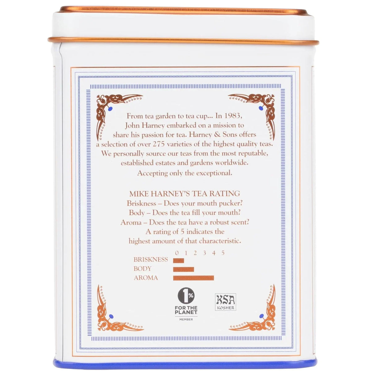 Harney & Sons Classic Paris Black Tea, 20 Sachets in Tin