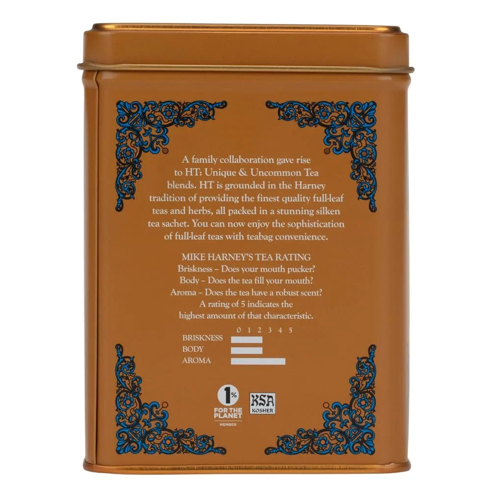 Harney & Sons HT Salted Caramel Black Tea, 20 Sachets in Tin