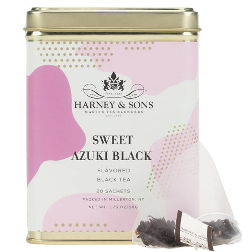 Harney & Sons Sweet Azuki Black Tea, 20 Sachets in Tin