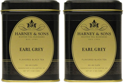 Harney & Sons Black Earl Grey Loose Leaf Tea,4 Ounce,(Pack of 2)
