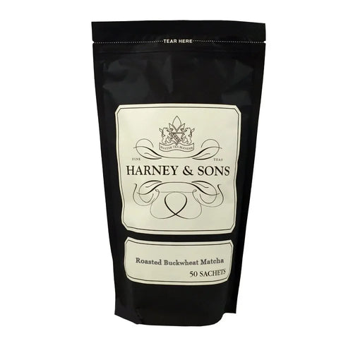 Harney & Sons Roasted Buckwheat Matcha Tea Sachets, 50 Count
