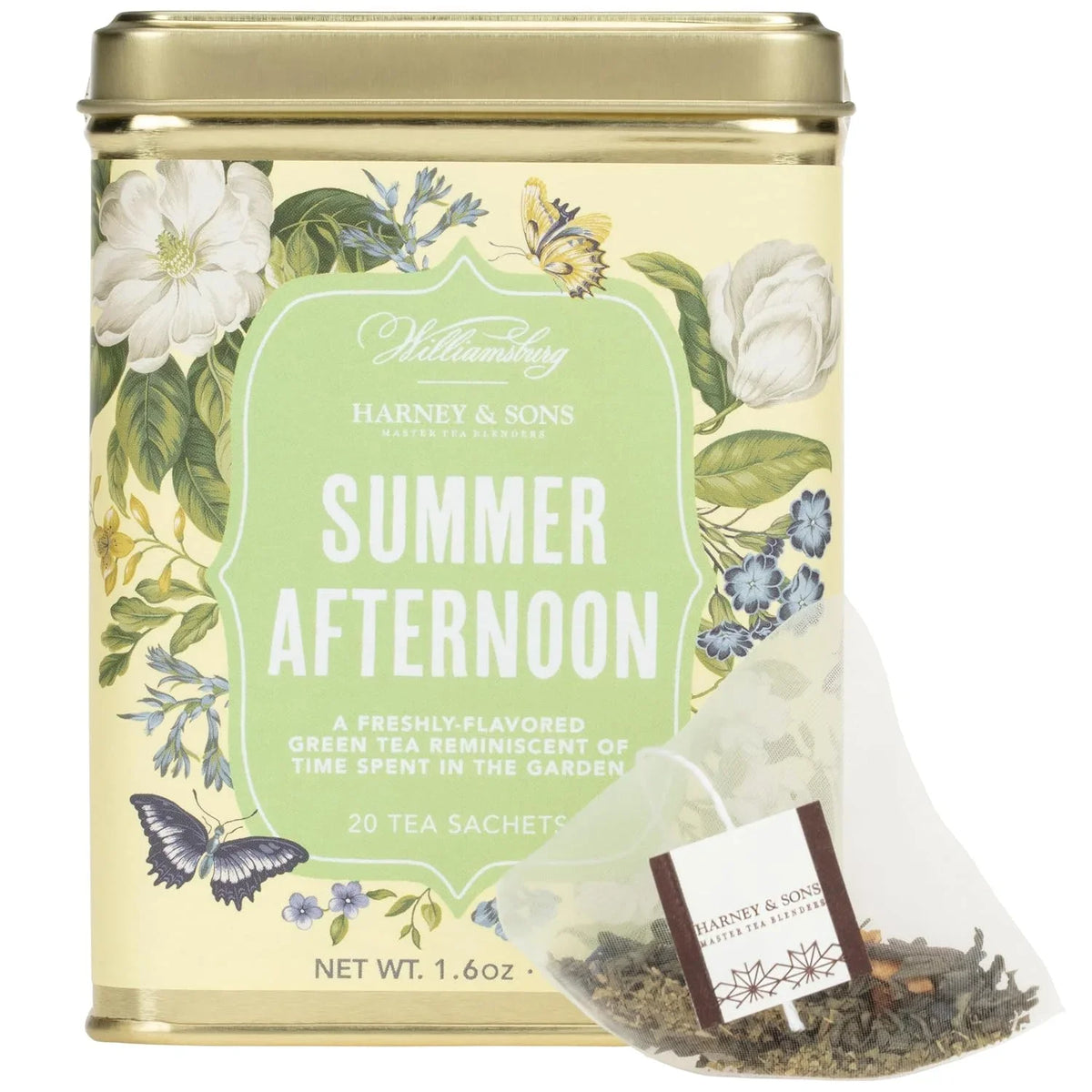 Harney & Sons Summer Afternoon Green Tea, 20 Sachets in Tin
