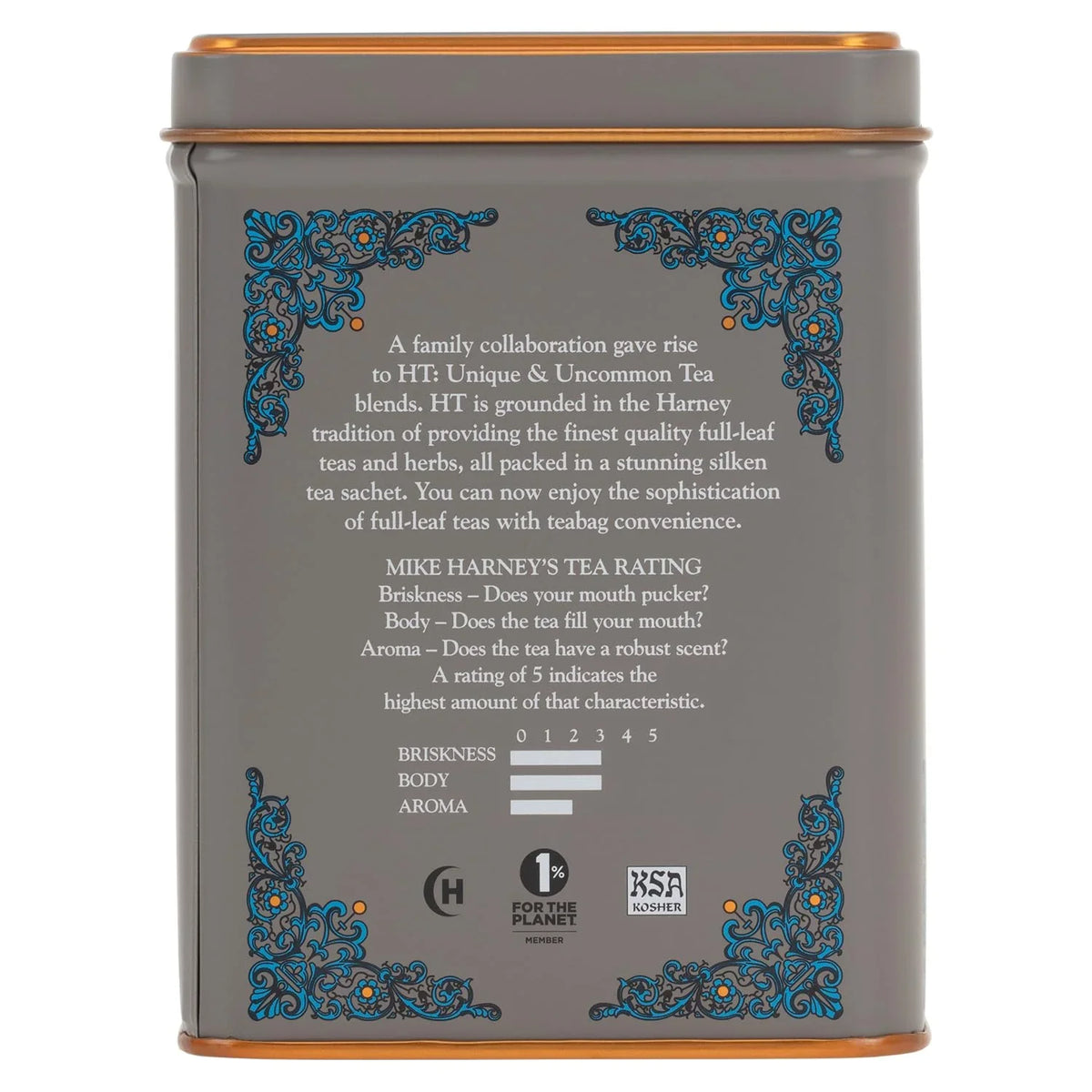 Harney & Sons HT English Breakfast Black Tea, 20 Sachets in Tin
