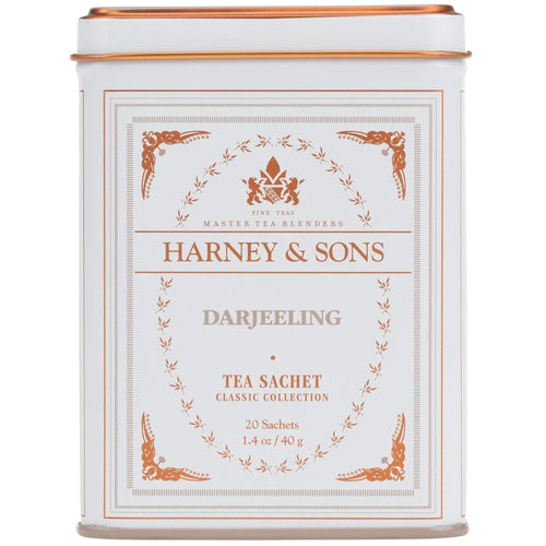Harney & Sons Classic Darjeeling Black Tea, 20 Sachets in Tin