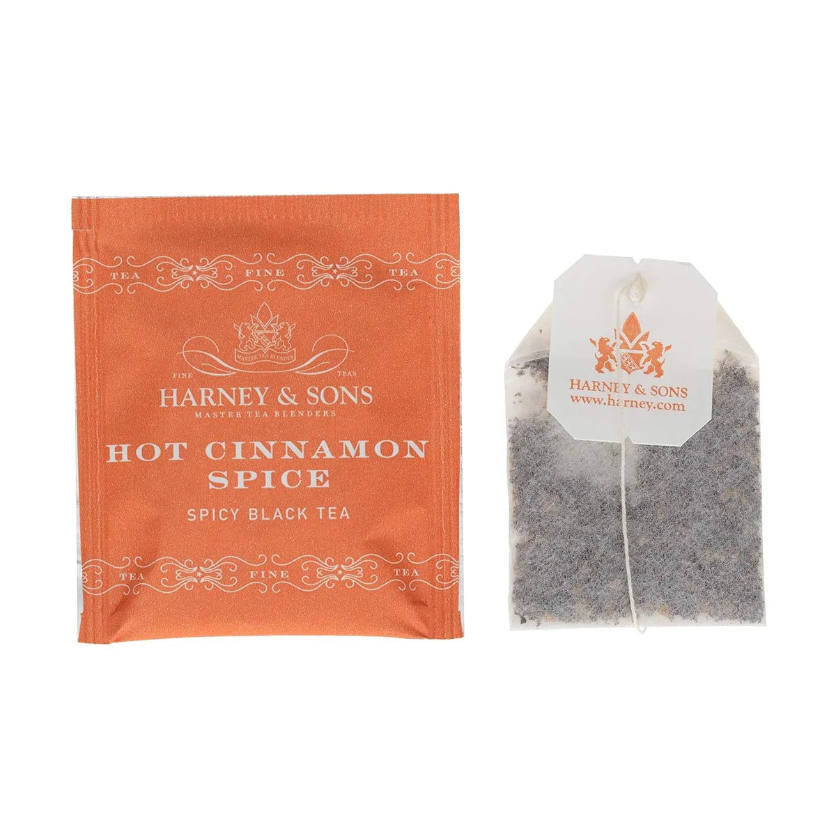 Harney & Sons Hot Cinnamon Spice Black Tea Bags, 50 Count