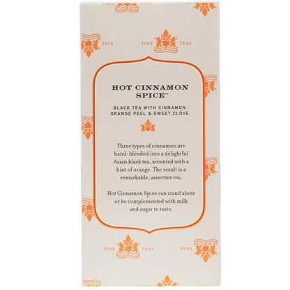 Harney & Sons Black Tea Bags, Hot Cinnamon Spice, 20 Count
