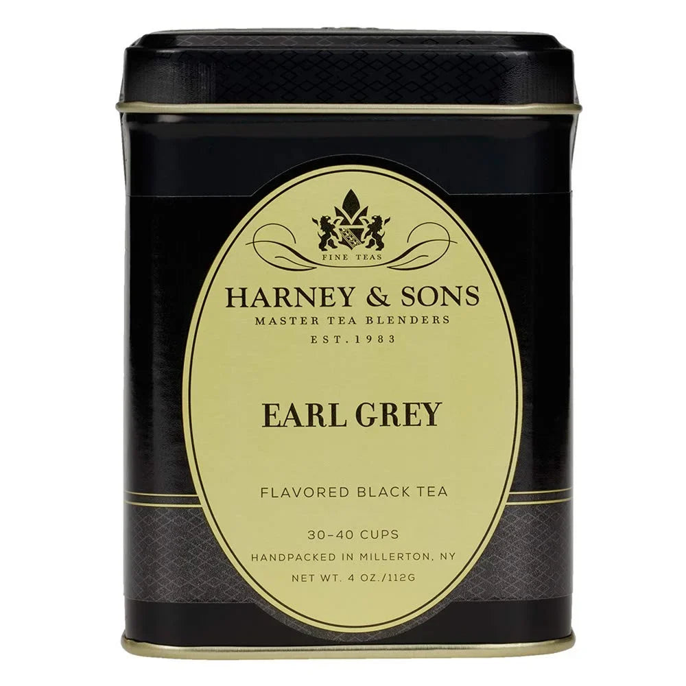 Harney & Sons Black Earl Grey Loose Leaf Tea,4 Ounce,(Pack of 2)