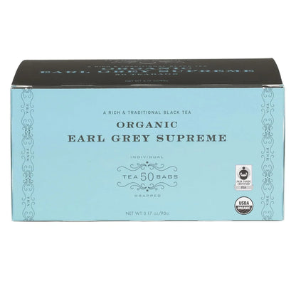 Harney & Sons Organic Earl Grey Supreme Tea Bags, 50 Count