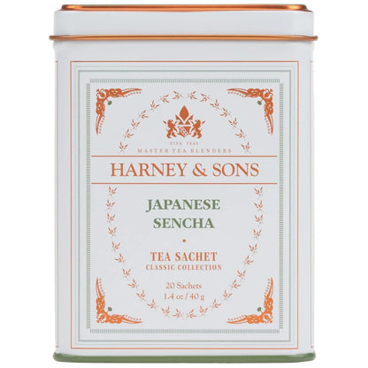 Harney & Sons Classic Japanese Sencha Green Tea, 20 Sachets in Tin