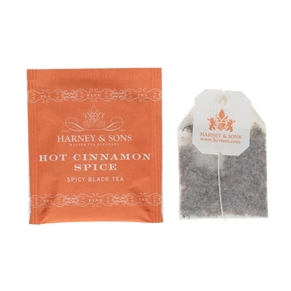 Harney & Sons Black Tea Bags, Hot Cinnamon Spice, 20 Count